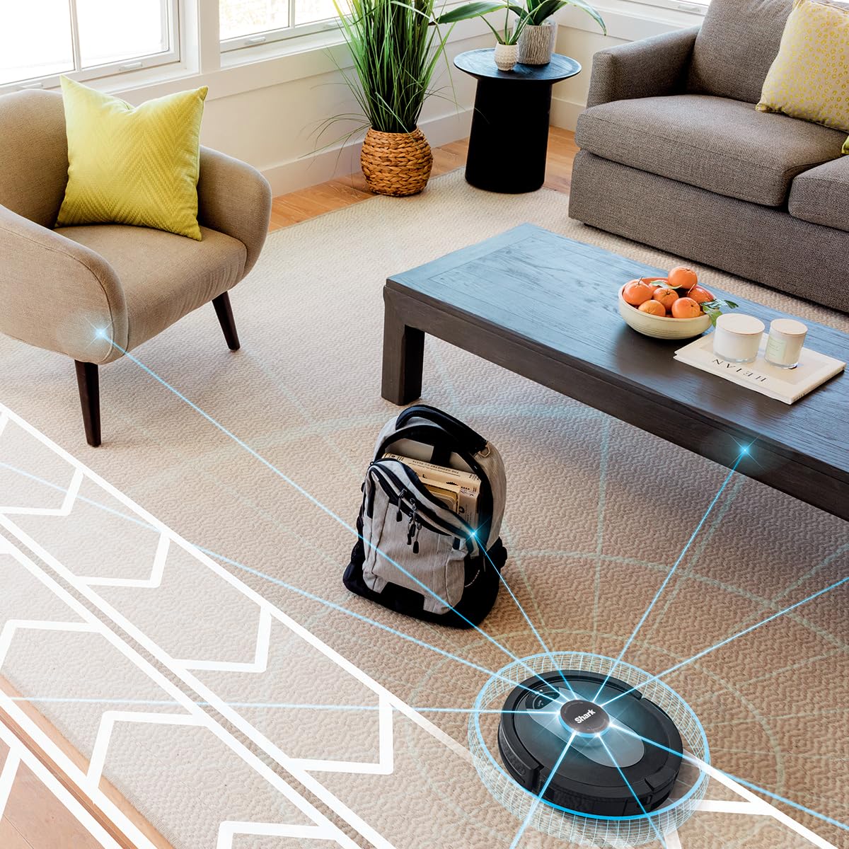 Shark UR2500SR AI Ultra Robot Vacuum with Self-Empty Base, 30-Day Bagless Capacity, LIDAR Navigation, Smart Mapping, Pet Hair Pickup, Alexa/WiFi Compatible, Black/Silver - Image 6
